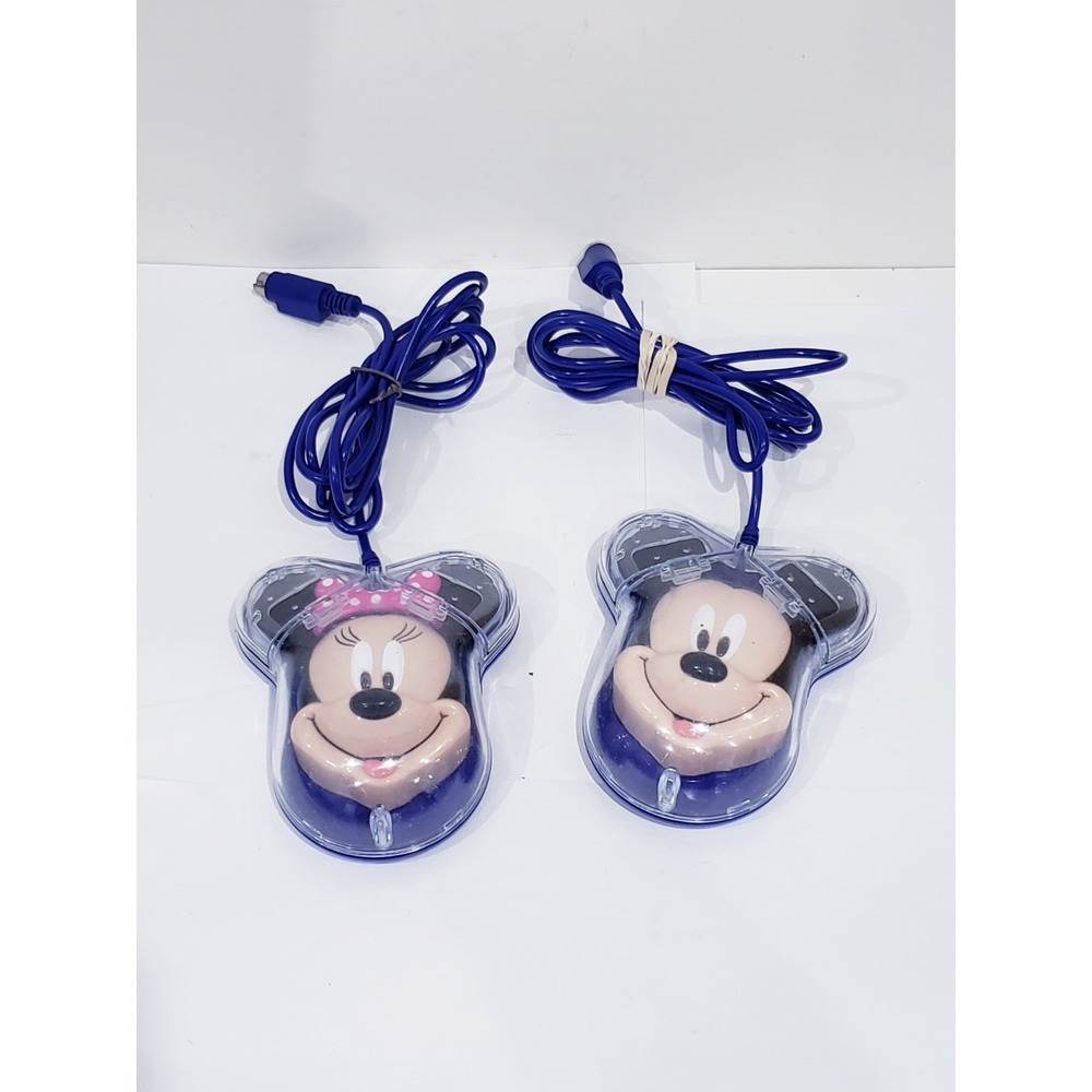 Vintage WWL Disney Mickey & Minnie Mouse Wired Computer Mouse